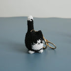 Small Cat Crochet Keychain Cute Kitten Bag Charm