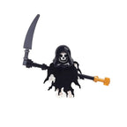 5PCS MOC Halloween Skeleton Army Mini Doll Ghost Building Block DIY Assembly Character Doll Horse Ornaments Figure Gift for Kids