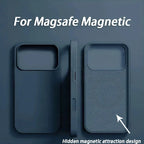 Luxury For Magsafe Wireless Charge Case For iPhone 18 17 15 12 14 13 16 12 Pro Max Liquid Silicone Shockproof Protective Cover