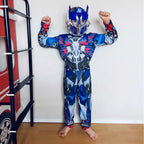 Disguise Optimus Prime Costume ，Muscle Transformer Costumes for Boys, Padded Character Jumpsuit, Kids