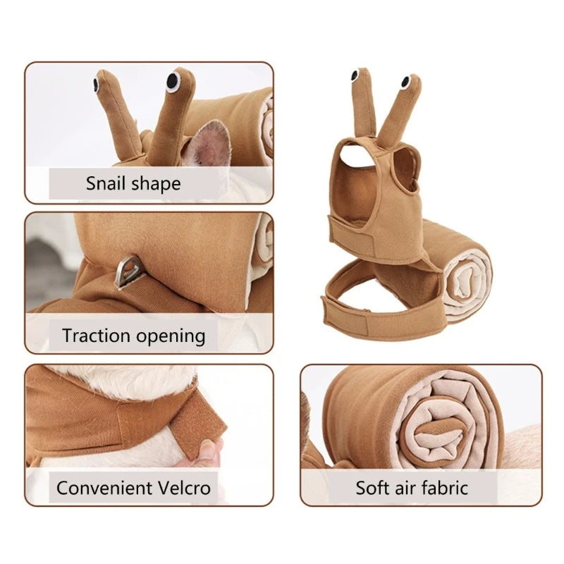 Dogs Jumpsuit Winter Warm Dogs Clothes for Dogs Snail Shape Halloween Pet Clothing Rabbits Cats Christmas Jumpsuit Y5GB