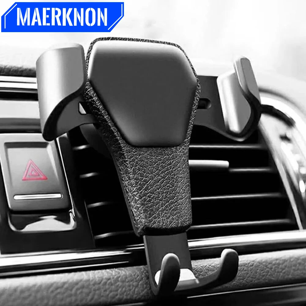 Gravity Support Bracket Car Mobile Phone Holder Car Air Vent Clip Mount Bracket For iPhone Xiaomi Samsung GPS Navigation Holder