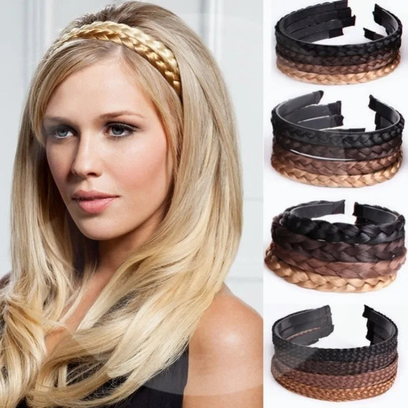 Synthetic Braided Headband for Women