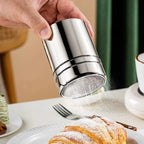 Stainless Steel Powder Shaker with Lid – Fine Mesh Cocoa & Coffee Duster