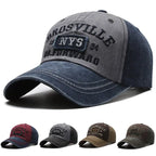 Washed Embroidered Baseball Cap with Curved Brim for Everyday Style