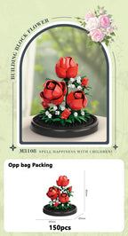 Eternal Flower Bouquet Bonsai Micro Building Blocks Set