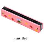 Wooden Harmonica Musical Instrument Toy for Early Learning Kids