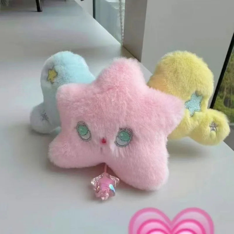 Star Plush Pendant Keychain Bag Charm Cute Doll Hanging Accessory