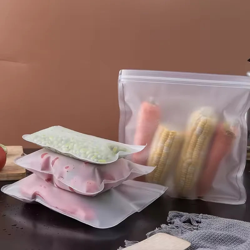 Reusable Silicone Food Storage Bags – Leakproof Freezer Storage Set