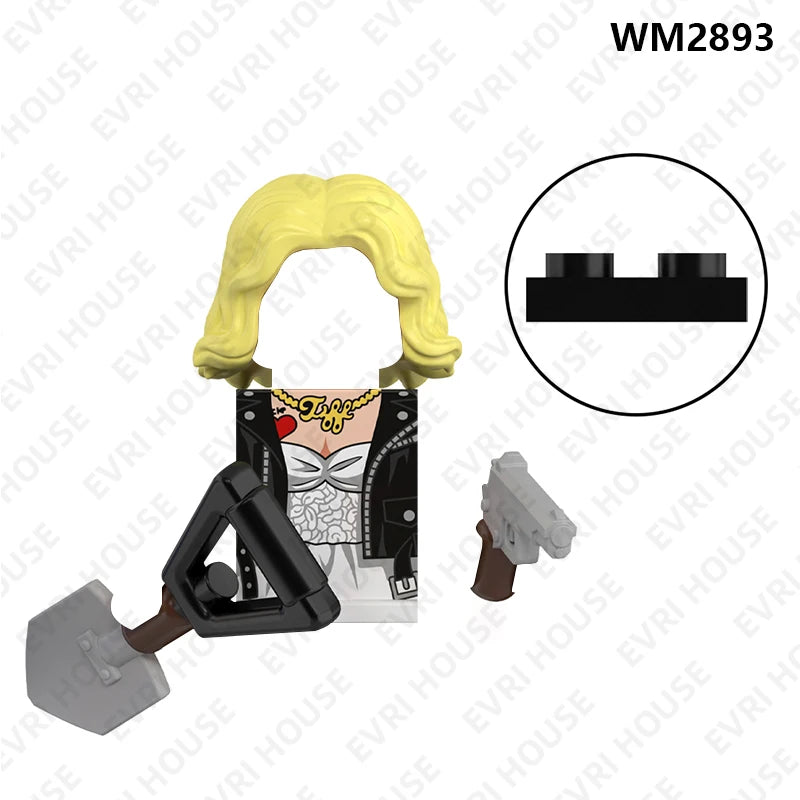 Horror Movie Mini Action Figures Bricks Building Blocks Accessory Toys For Children WM6205
