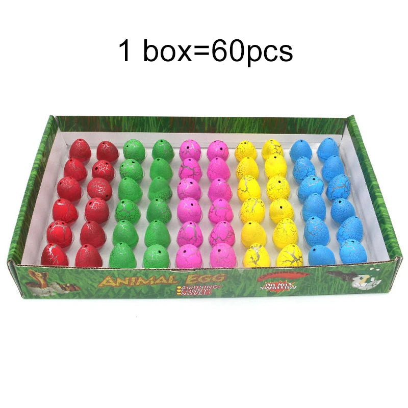 10/20/60pcs Mini Hatching Dinosaur Egg Toy Colorful Cracked Eggs Children Funny Toys Festival Party Favors Gifts for Kids TMZ