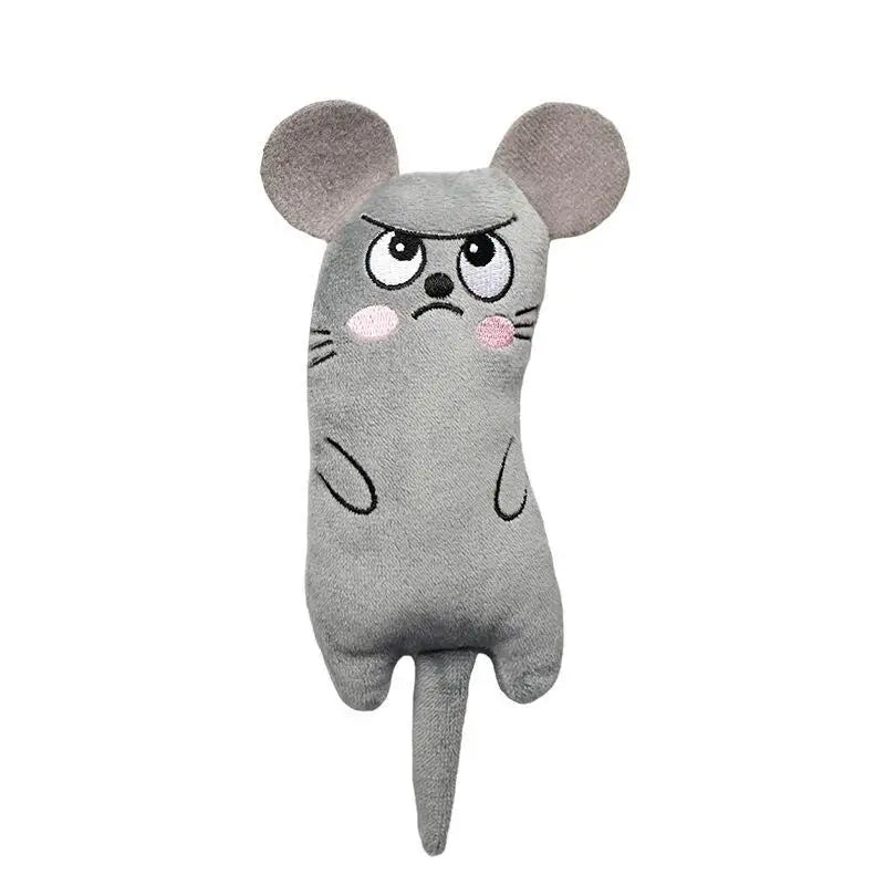 Plush Catnip Mouse Interactive Cat Toy for Indoor Hunting Play
