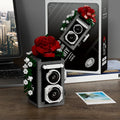 SLR Camera Mirror Flower Model Building Block Set - Creative Trendy Ornament Educational Toy for Children Gift