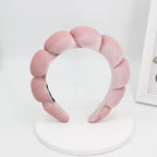 Velvet Sponge Spa Headband for Face Washing & Skincare