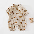 Babe Boy Girl Pure Cotton Muslin Breathable Bodysuit 0-18M Kid Summer Lightweight Cool Onesie Infant Casual Stylish Short Romper