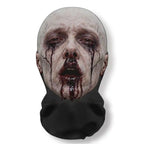 Realistic 3D Horror Skull Zombie Full Face Mask Breathable Mesh Headgear Cosplay Prop for Halloween Party Prank Carnival Costume
