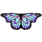 Kids Butterfly Wings Cape Girls Fairy Shawl Pixie Cloak Fancy Colorful Dress Costume Gift  Party & Holiday DIY Decorations