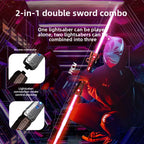 Children Colorful Glowing Sword Toys Telescopic Music Laser Sword 2-in-1 Rotating Decompression Toy Light Sword Kids Adult Toys