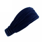 Wide Cotton Knotted Sports Headband for Women