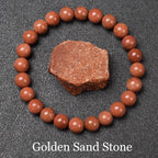 Natural Golden Obsidian Stone Beads Bracelet Men Women Golden Light Rainbow Obsidian Raw Stone Round Bead Natural Energy Jewelry