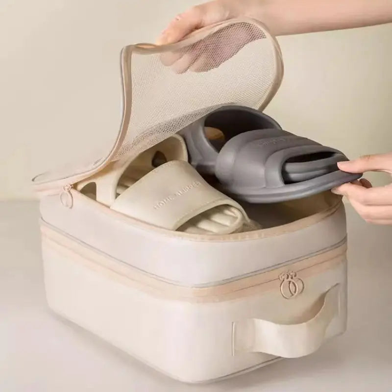 Breathable Travel Shoe Storage Bag with Mesh Design