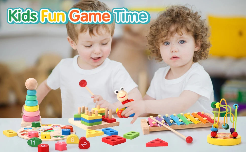 Montessori 3D Wooden Puzzle Educational Learning Toy for Kids