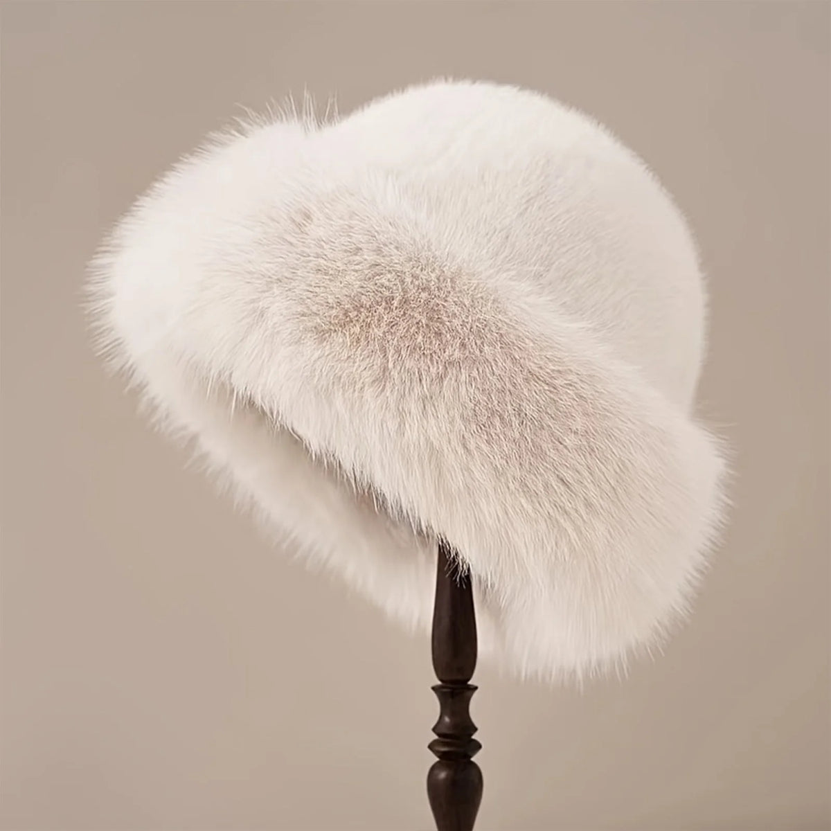 Plush Warm Mongolian Fur Winter Hat with Ear Protection