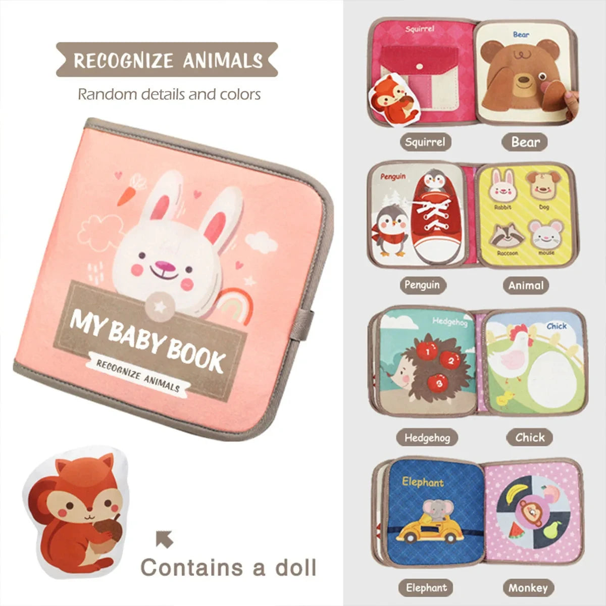 Montessori Busy Book – Sensory Learning & Cognitive Toy
