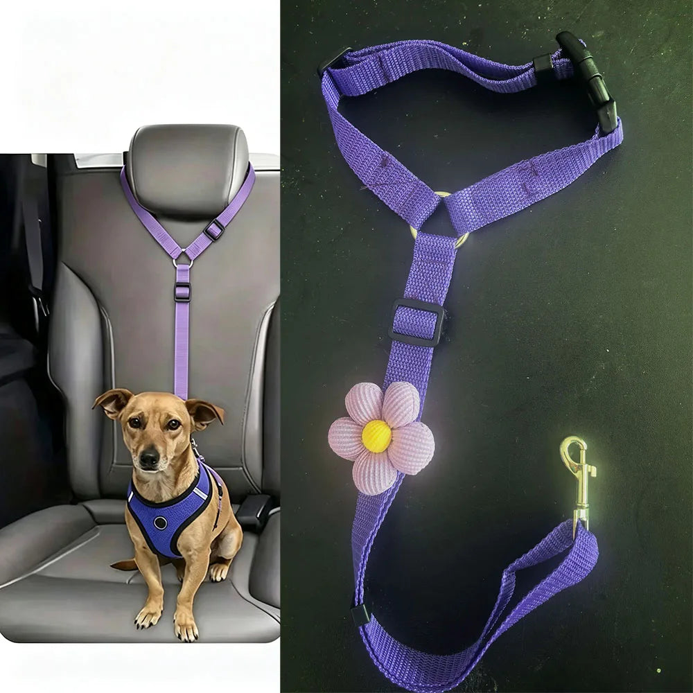1-pack dog car seat belt, pet car leash, dog seat belt buckle, dog car seat belt Christmas gift, dog car seat cover, dog car sea