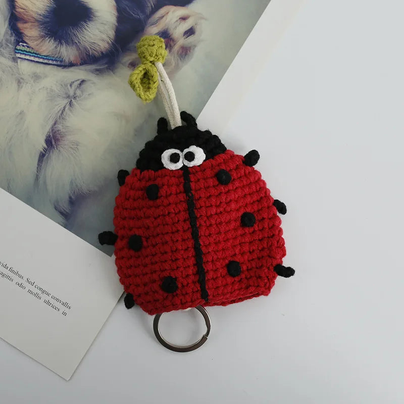 Cute Crochet Cactus Keychain Decorative Bag Charm