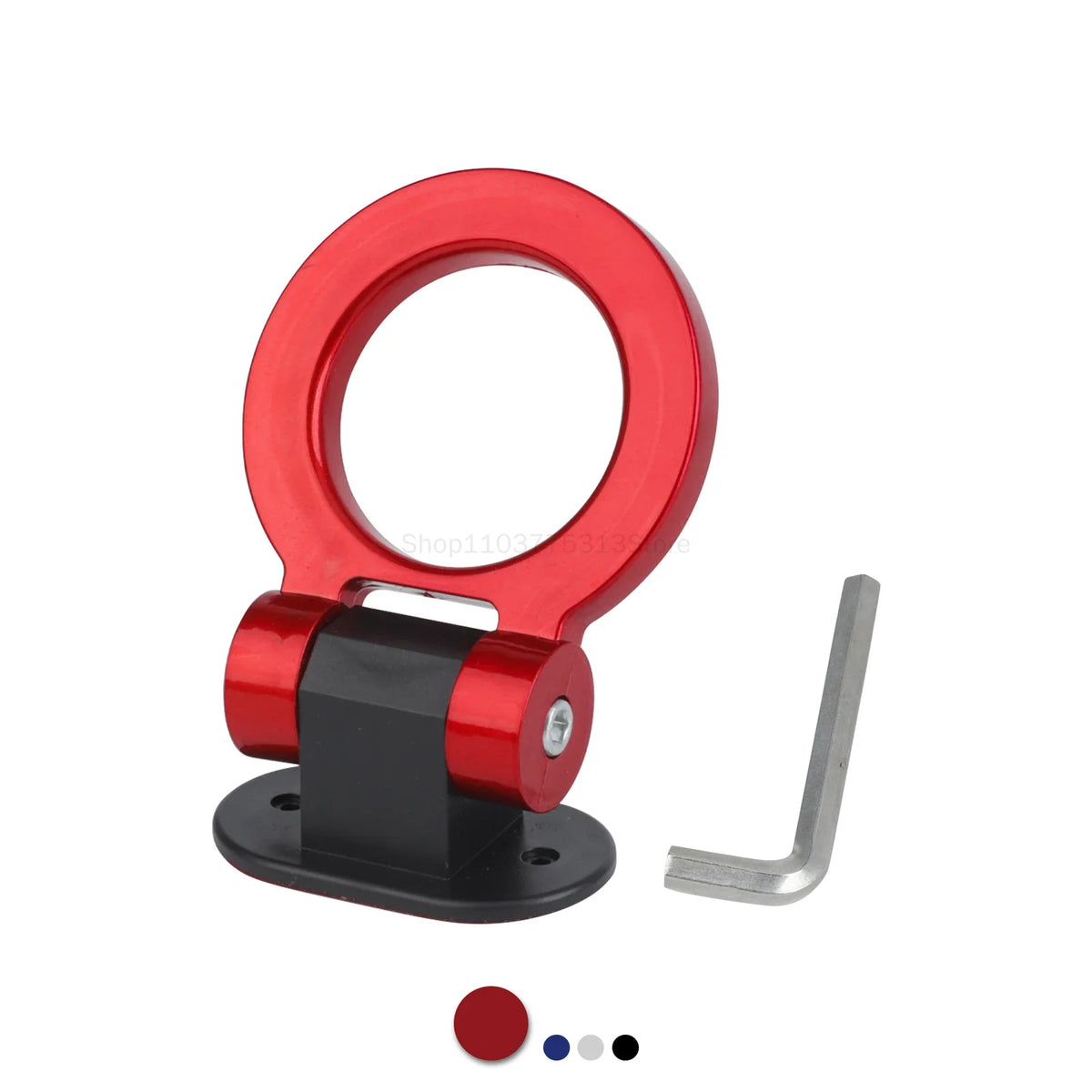 2 Designs Car Styling Trailer Hooks Sticker Decoration Car Auto Rear Front Trailer Simulation Racing Ring Vehicle Towing Hook