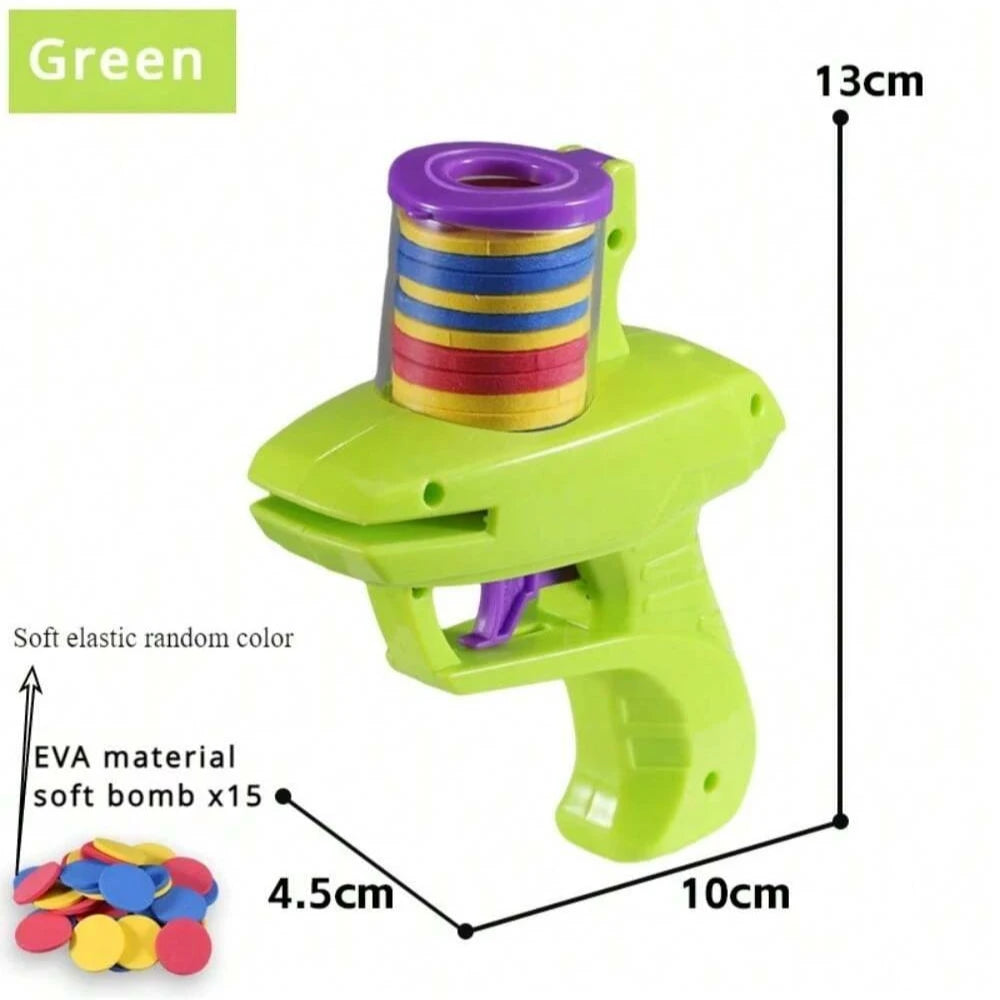 Foam Disc Launcher Flying Disc Handheld Shooter Toy for Kids