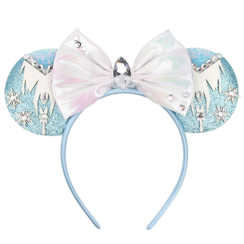 Sequin Mouse Ears Bow Headband for Women & Girls