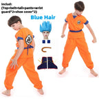 Boys Girls Halloween Son Goku Cosplay Costumes For Kids Outfit Bodysuit Men Krillin Training Clothes Saiyan Outfits Wig Dress Up