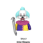 Blind box TP1040 WM6205 KF6173 KF6175 Killer Klowns Mini Figure Classic Horror Thriller Movie Building Block Model Doll Toy Gift