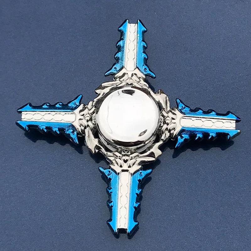 Anime Metal Fidget Spinner Zinc Alloy Silent Stress Relief Toy