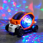 Electric Turn To Music Lights Dazzling Toy Car Model Boy Birthday Holiday Best Gift