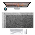 XXL Large Wool Felt Gaming Mouse Pad Computer Desk Mat Non-slip Laptop Keyboard Desk Pad Office Desk Accessories