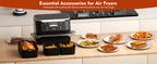 Rectangle Air Fryer Silicone Liner for Ninja Reusable Non-Stick Basket