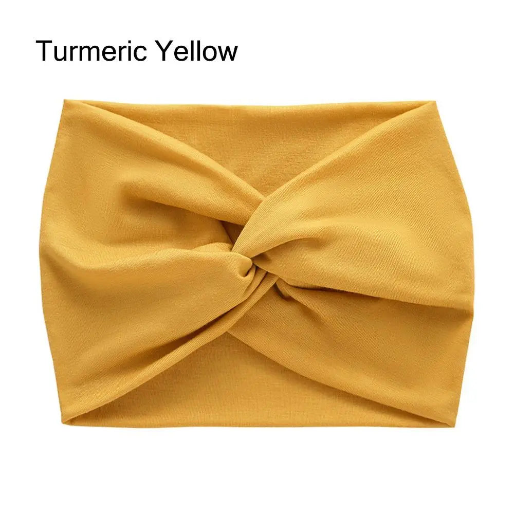 Twisted Extra Wide Turban Workout Headband for Women