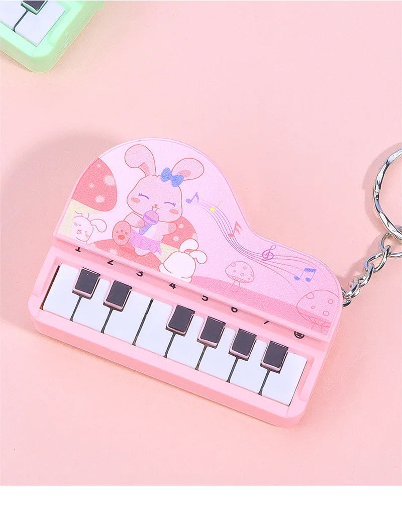 Mini Desktop Piano Keychain Musical Toy for Kids and Music Lovers
