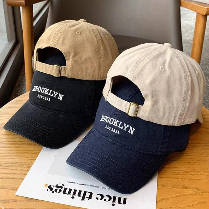 JK Korean Embroidery Baseball Cap for Casual Outdoor Streetwear