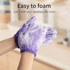 2pcs/6pcs/12pcs Reversible Exfoliating Shower Gloves, Body Scrub Gloves, ,Cleansing Tools Bath Towel Bath Products Back Scrub