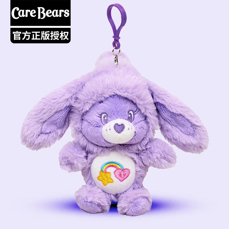 Care Bears Rabbit Hat Plush Keychain Rainbow Bear Bag Charm Gift