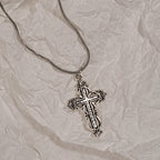 Y2K Sweet Cool Girl Personalized Creative Cross Love Pendant Necklace, Suitable for Daily Wearing