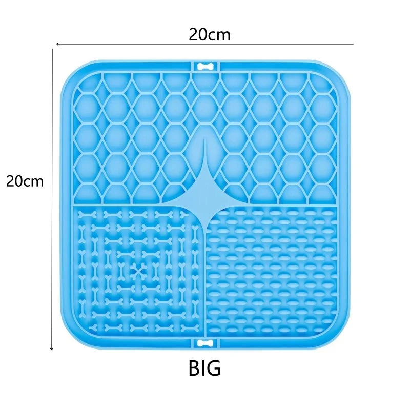 Pet Dog Cat Licking Pad Licking Pad Anti Choking Slow Food Utensils Slow Food Bowl Licking Plate Pet Cat Yogurt Meal Mat