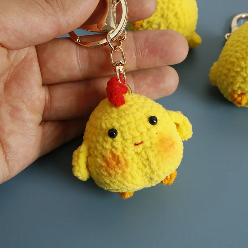 Cute Crochet Animal Doll Keychain Sheep Puppy Bag Charm