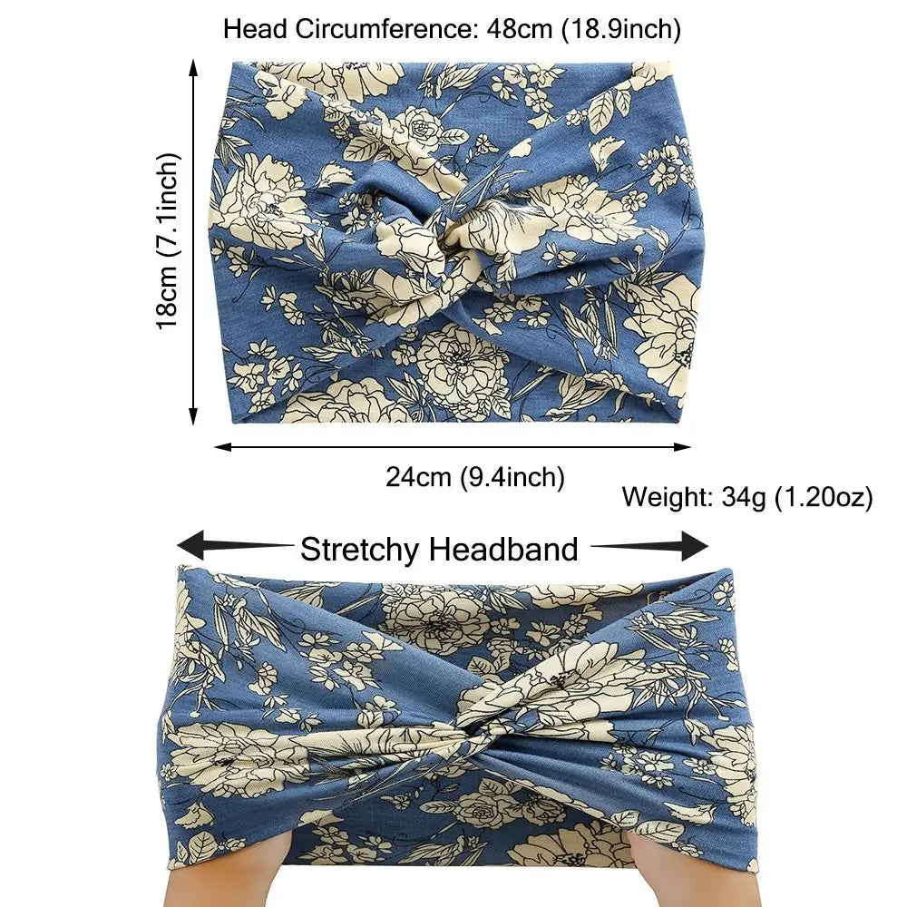 Twisted Extra Wide Turban Workout Headband for Women