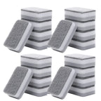 5/30PCS Home Double-sided Sponge Wipe Gray Dirt-resistant Scouring Pad Kitchen Stain Sponge Wipe Professional Cleaning Supplies