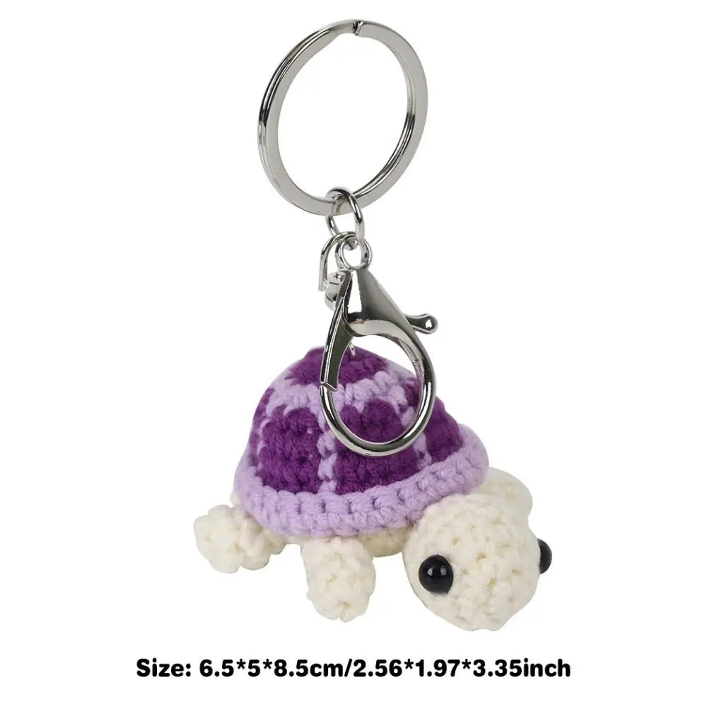 Cute Turtle Crochet Keychain Mini Turtle Bag Charm